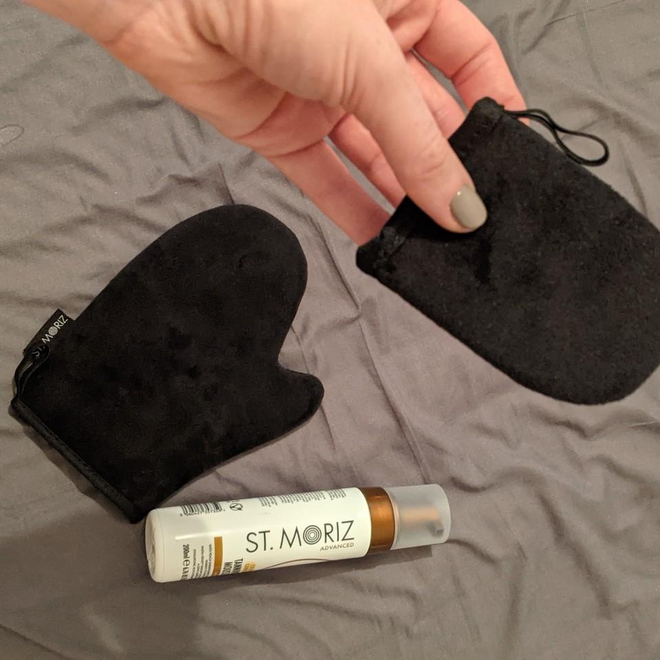 St. Moriz Premium Selbstbräuner Handschuh-Set Gesicht & Körper